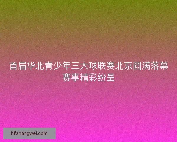 首届华北青少年三大球联赛北京圆满落幕赛事精彩纷呈